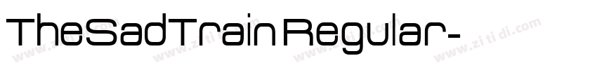 TheSadTrain Regular字体转换